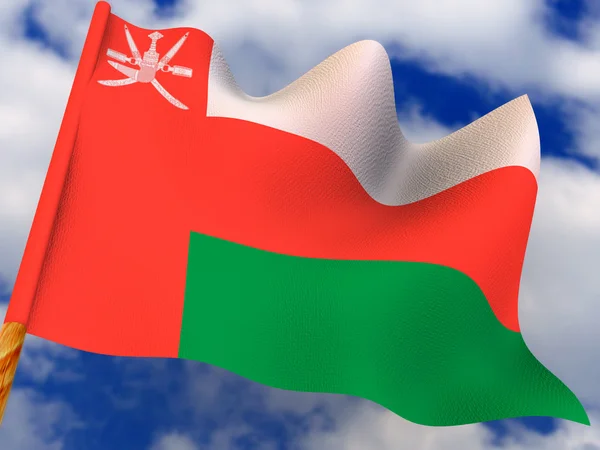 Flag. Oman. — Stock Photo, Image