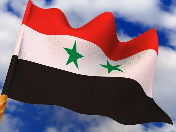 Bandiera. Siria . — Foto Stock