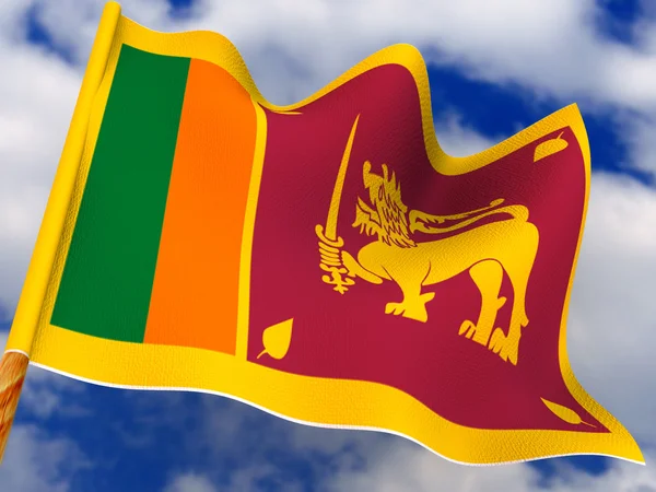 Bandeira. Sri Lanka . — Fotografia de Stock