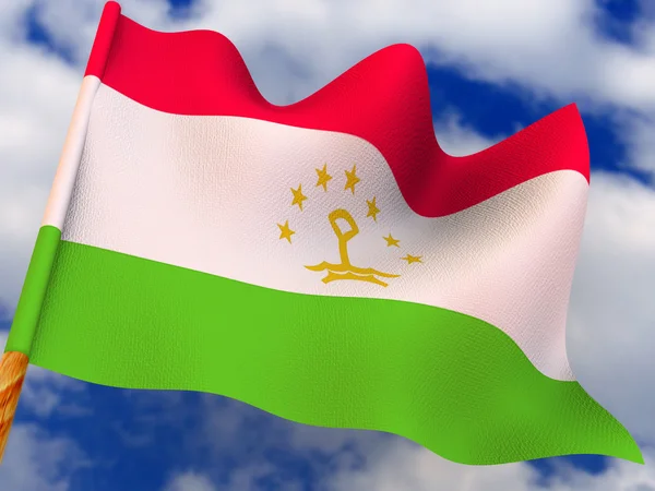 Flaga. Tadżykistan. — Zdjęcie stockowe