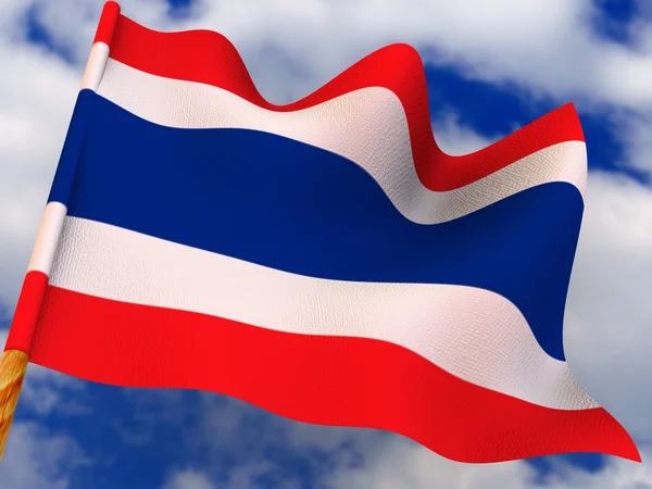 Flagge zeigen. Thailand. — Stockfoto