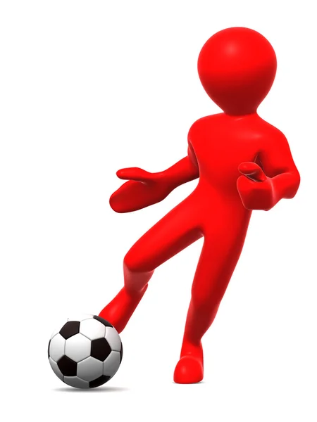 Człowiek z piłką — Zdjęcie stockowe