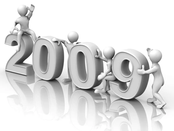 New Year. 2009 — Stock fotografie