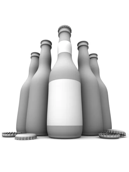 Bira 5 botles — Stok fotoğraf