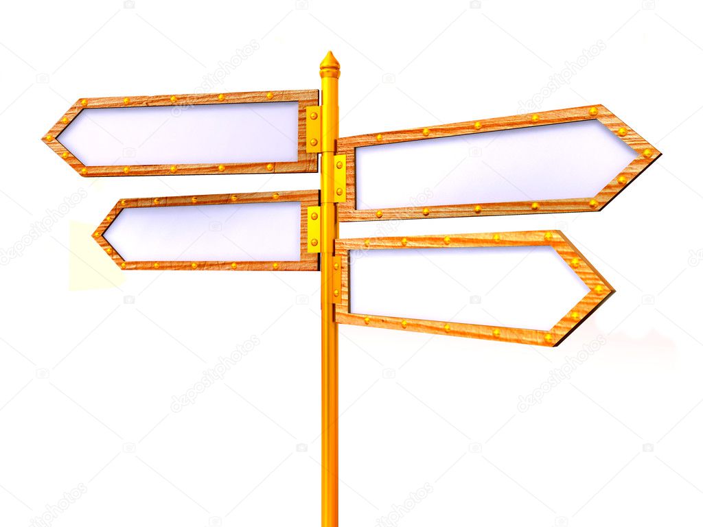 Blank arrows directions.