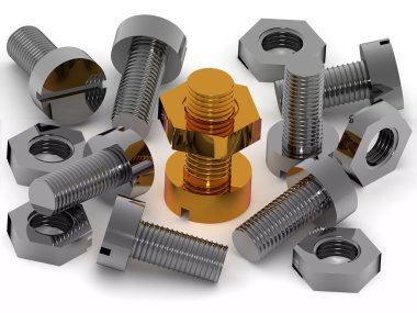 Bolts and nuts clipart