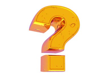 Sign on a question clipart