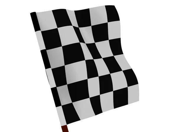 Befejező kockás zászló — Stock Fotó