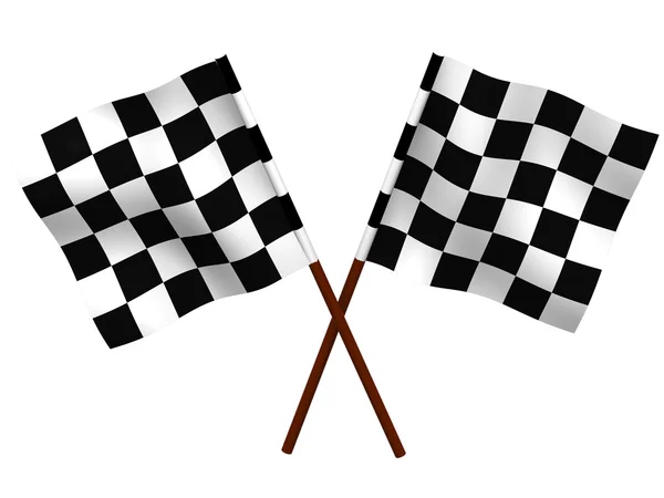 Finishing checkered flag — Stock Photo, Image