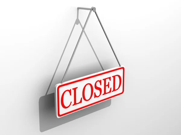 Sign "closed" — Stock Photo, Image