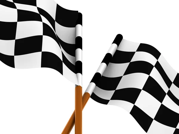 Finishing checkered flag — Stock Photo, Image