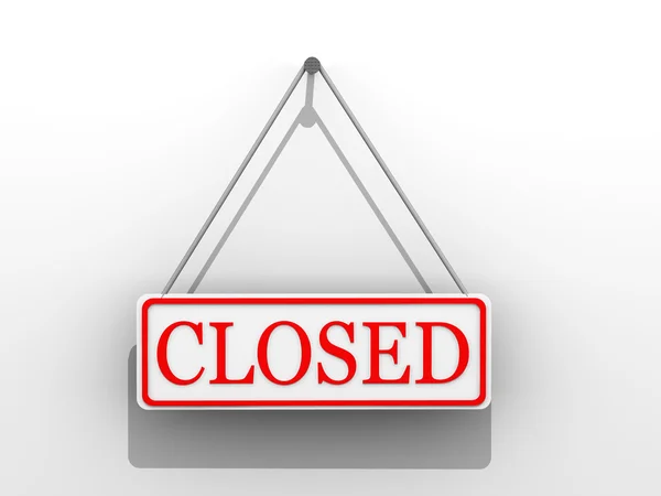 Sign "closed" — Stock Photo, Image