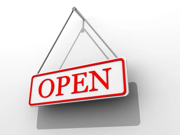 Označení "otevřít" — Stock fotografie