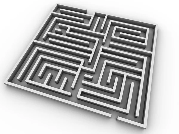 Labirinto. Labirinto 3d — Fotografia de Stock