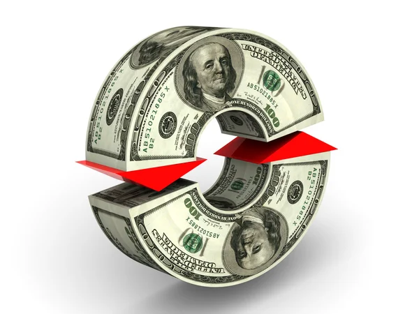 Обмен валюты. доллар — стоковое фото