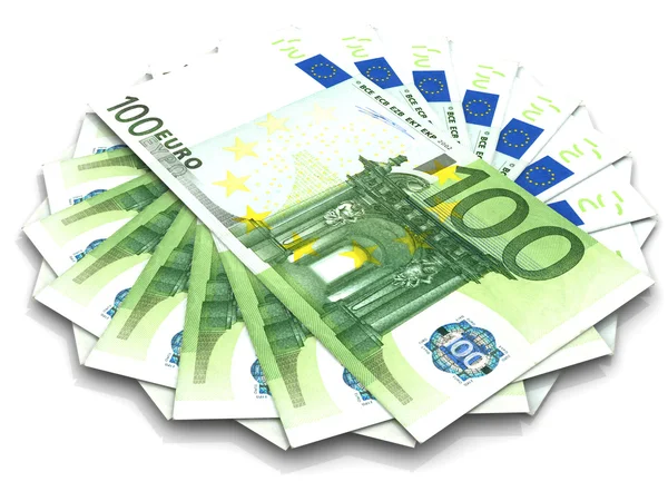 Поруганный евро — стоковое фото