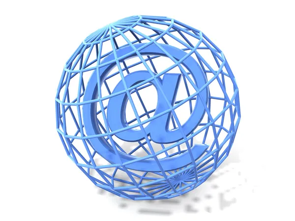 Simbolo per internet. 3d — Foto Stock