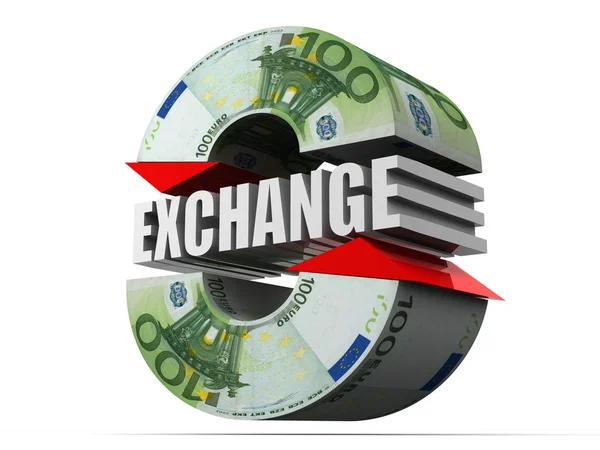 Cambio de divisas. euro — Foto de Stock
