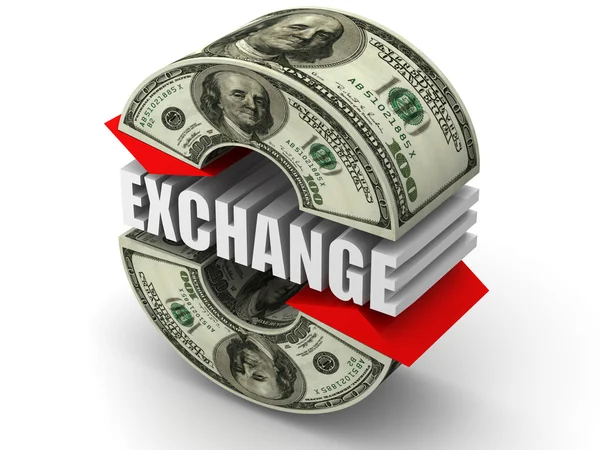 Cambio de divisas. dólar —  Fotos de Stock