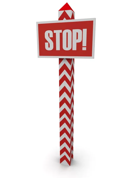 Postar "parar " — Fotografia de Stock