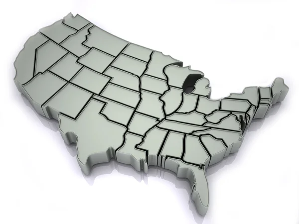 Karte der USA — Stockfoto