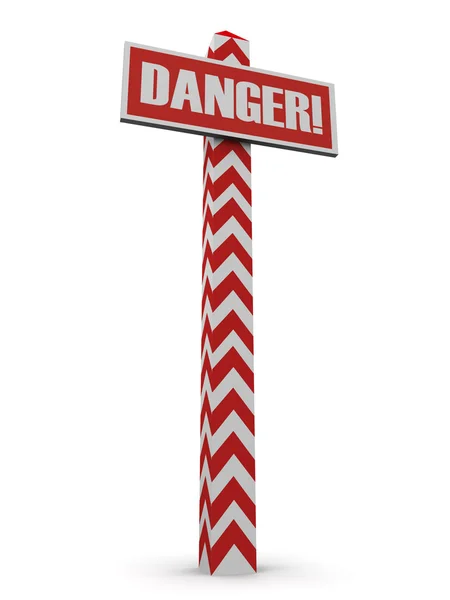 Post "danger" — Stock Photo, Image