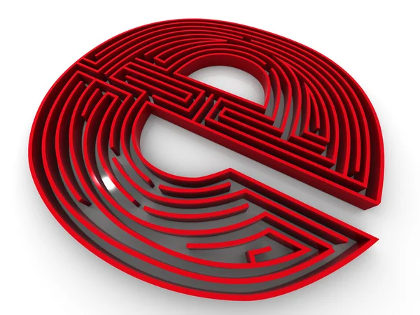 Symbol für das Internet. Labyrinth — Stockfoto