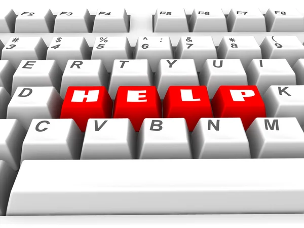 Tastatur. Hilfe — Stockfoto