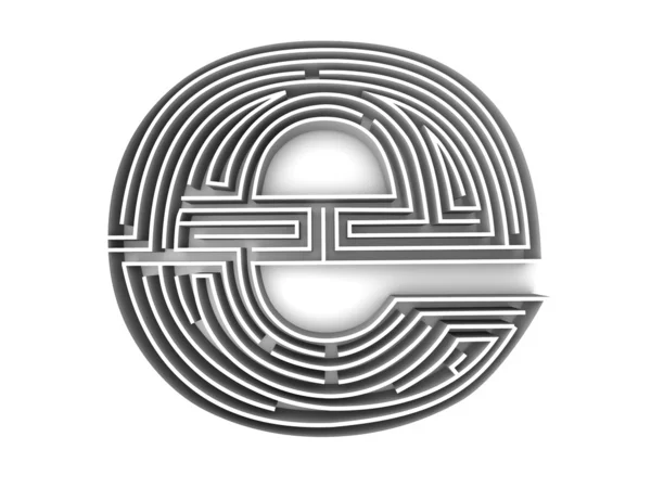 Symbol för internet. labyrint — Stockfoto
