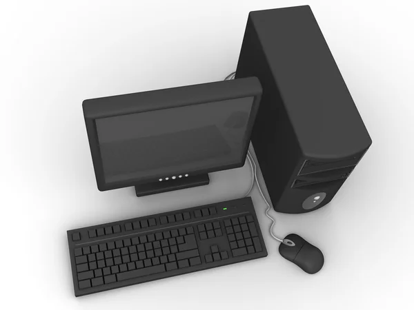 Личный компьютер, 3d — стоковое фото