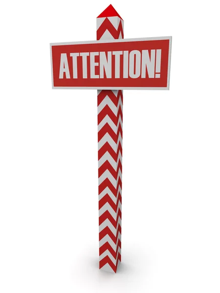 Post "attention" — Stock Photo, Image