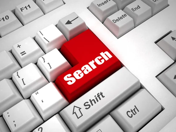 Keyboard with "search" button — Stock Photo, Image