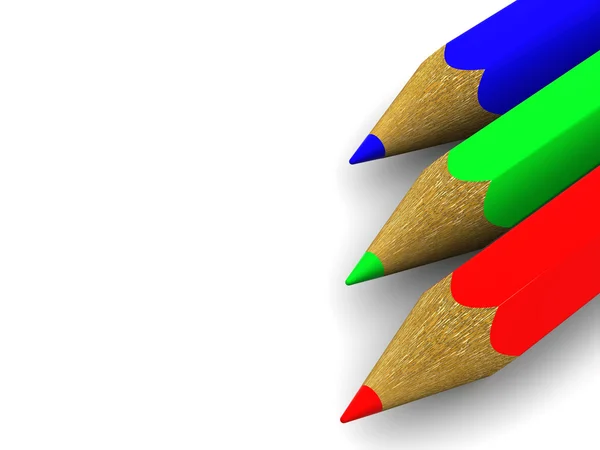 Creioane. RGB — Fotografie, imagine de stoc
