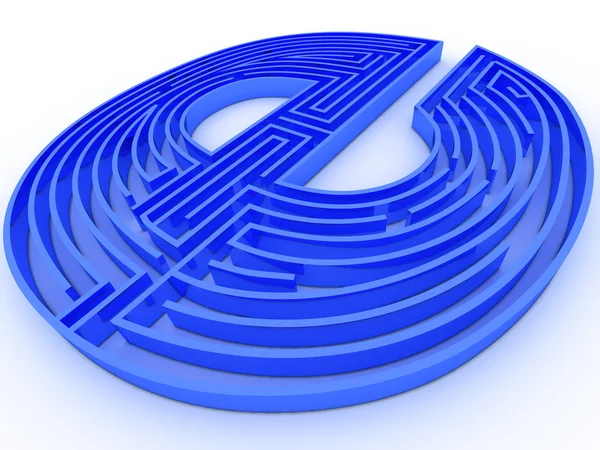 Symbool voor internet. labyrint — Stockfoto