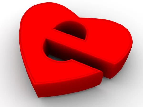 Symbole d'internet comme cœur — Photo