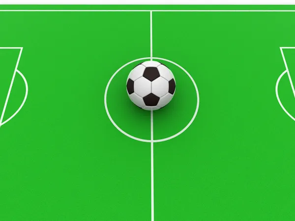 Ball on field — Stock Photo, Image