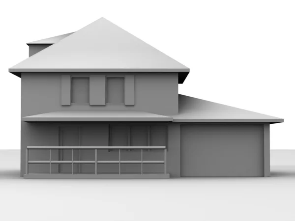 Model of house. 3d — Zdjęcie stockowe