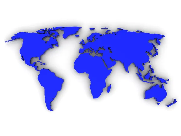 Dünya haritası — Stok fotoğraf