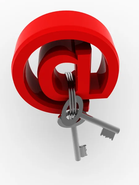 Символ для Інтернету з ключами — стокове фото