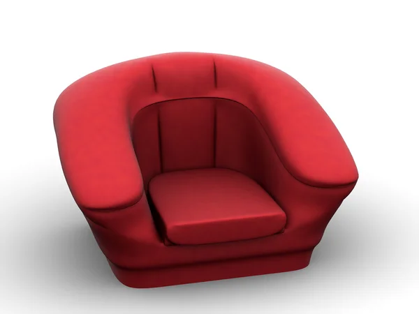 Fotel. 3D — Zdjęcie stockowe