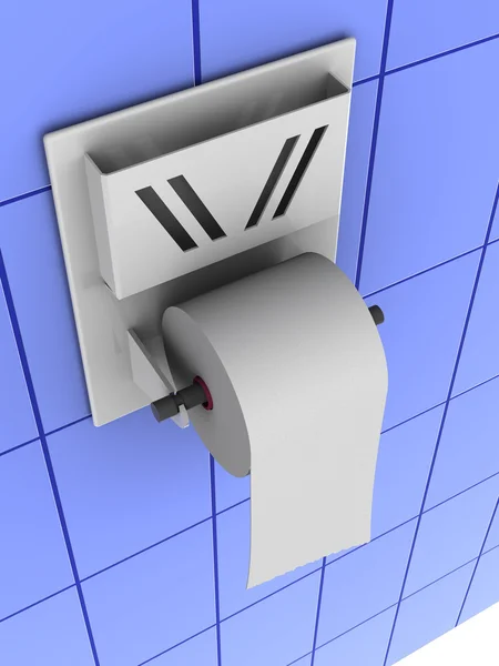 Rolka papieru toaletowego — Zdjęcie stockowe