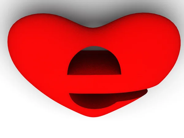 Σύμβολο του Διαδικτύου ως καρδιά — Φωτογραφία Αρχείου