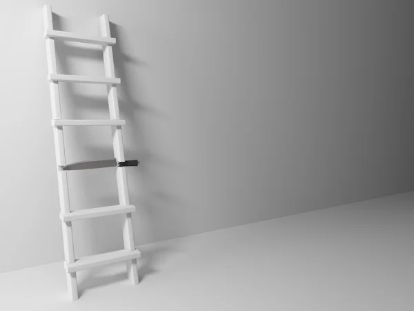 Coltello invece di gradini sulle scale . — Foto Stock