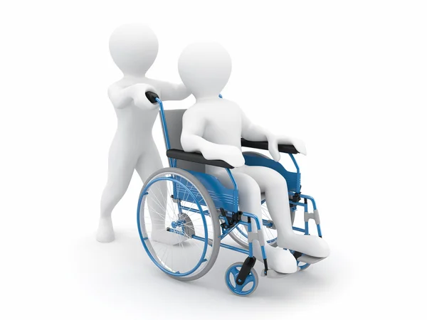 Hommes en fauteuil roulant — Photo