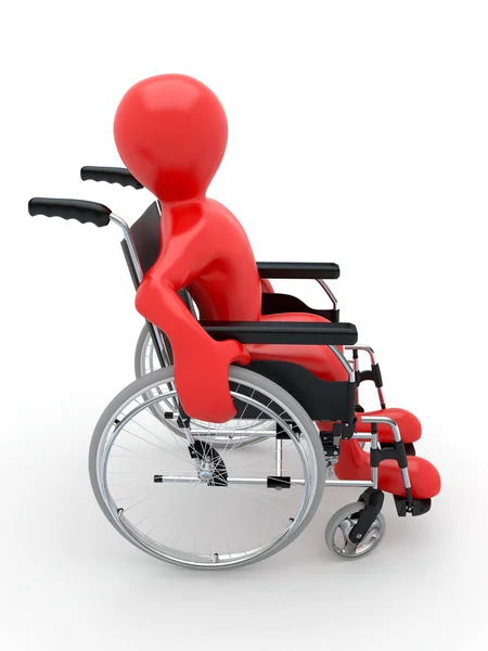 Мужчины в инвалидной коляске — стоковое фото