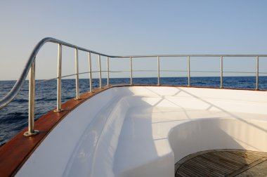 Deck of yacht clipart