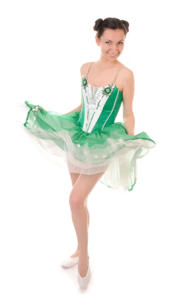 Γυναίκα σε μπαλέτο φόρεμα — Φωτογραφία Αρχείου