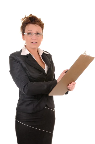 Confused business woman — Stock Photo, Image