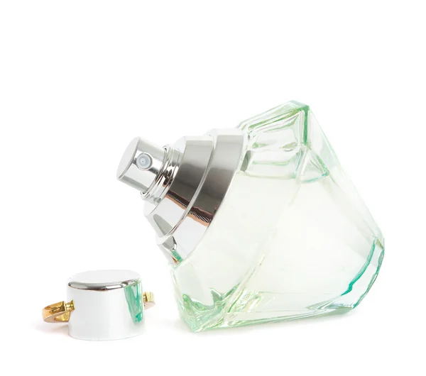 Gyönyörű üveg parfüm izolált — Stock Fotó
