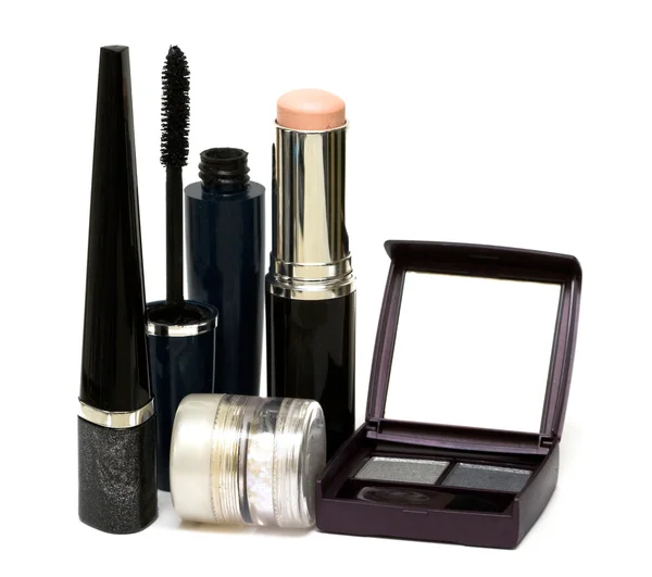 Silver set for make-up — Stock Photo, Image